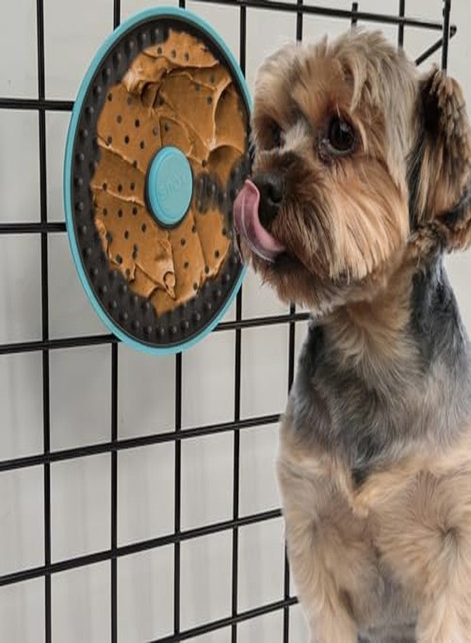 SPOT Soothers Multipurpose Dog Licking Mat- Dog Peanut Butter Lick Pad & Slow Feeder for Crate, Enrichment Toy for Small & Medium Dogs and Puppies, Food Grade Rubber, Anxiety Reliever, 6inch - Image 3
